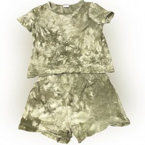👕 5-6y pat pat pajamas deep green color